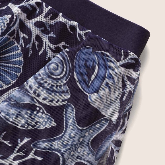 BloomChic Plus Size 3XL Marine Elements See Through Split Side Swim Bottom - Picture 6 of 7